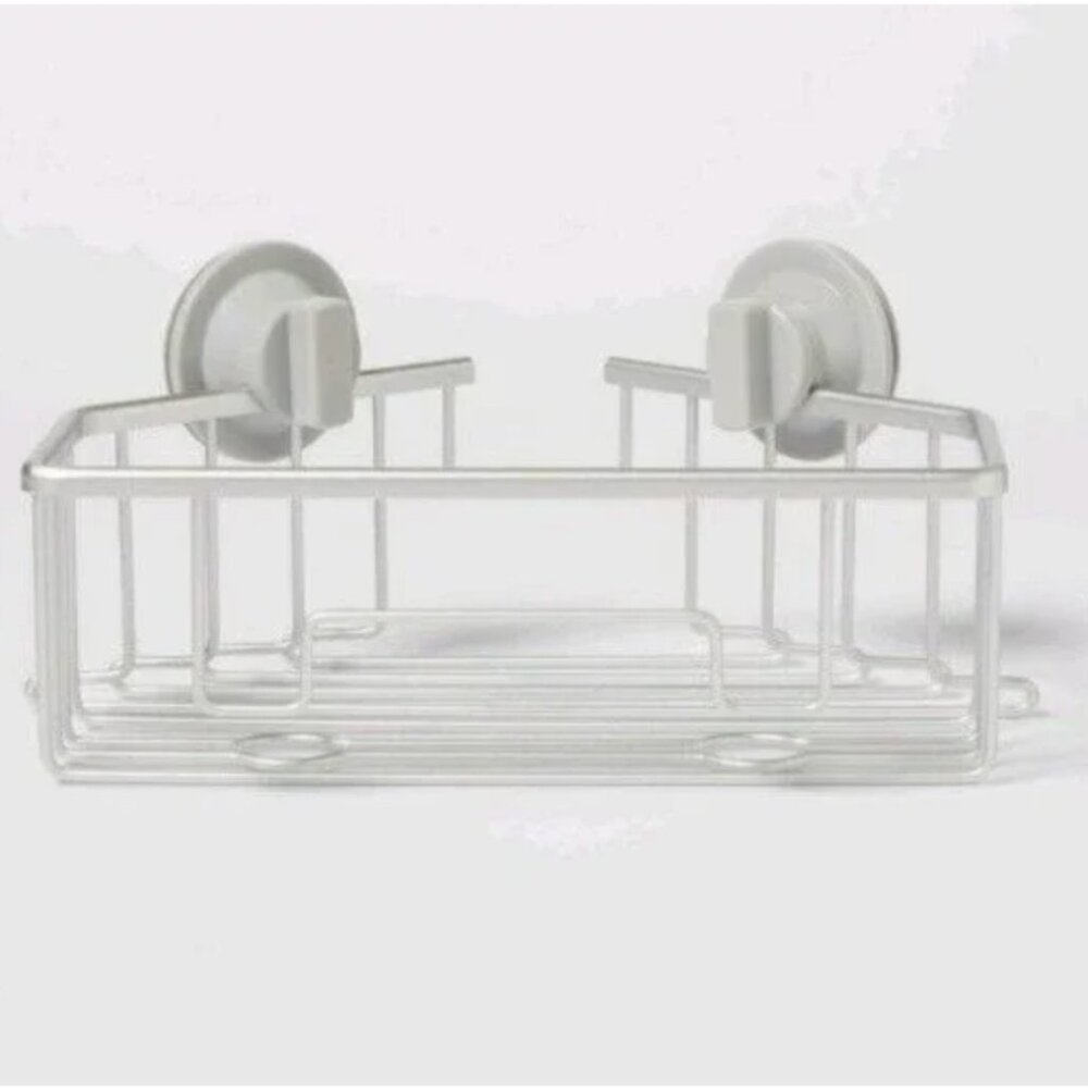 Target Made By Design Wire Corner Suction Basket Aluminum Shower Caddy